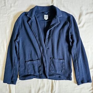 Gap Kids Navy Blue Pique Blazer Suit Jacket size XL